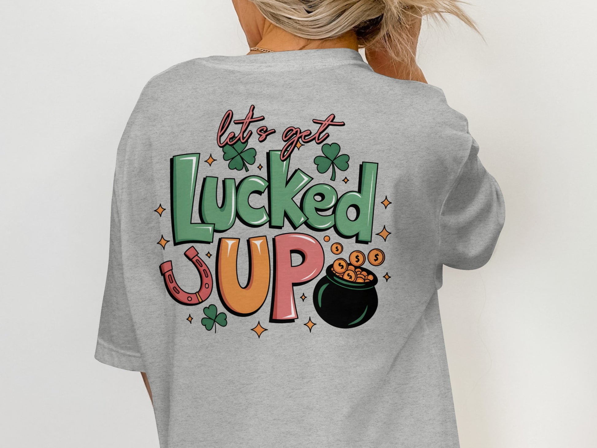 Scrappy Malone's Bar Art, Irish Bar Sign, Shamrock Clover Design, Irish Pub Decor T-Shirt - Scrappy Malone's Bar 100-Proof Humor - Cloud 16 Clothing Co.
