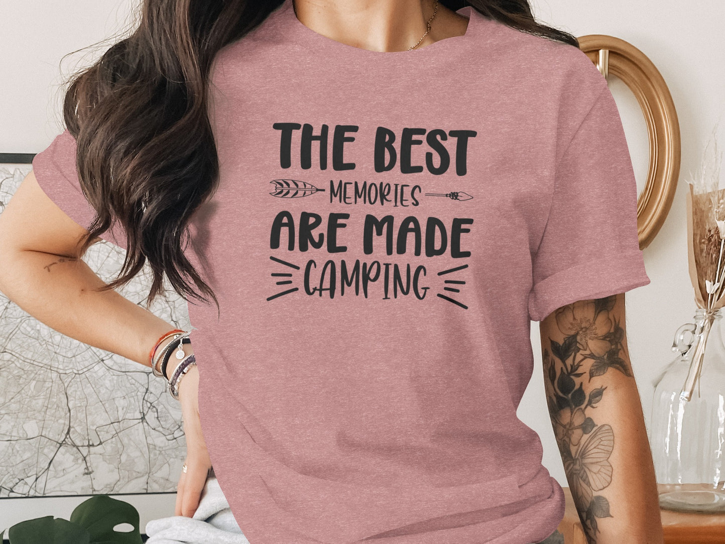 The Best Memories Are Made Camping Graphic T-Shirt T-Shirt - Outdoor & Adventure Collection - Mile Marker 16 Gear by Cloud 16 Clothing Co.