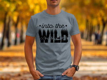 Into The Wild Outdoor Adventure Nature Inspired Graphic T-Shirt T-Shirt - Outdoor & Adventure Collection - Mile Marker 16 Gear by Cloud 16 Clothing Co.