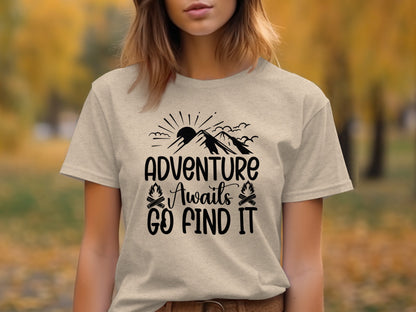Adventure Awaits Go Find It Outdoorsy Graphic T-Shirt T-Shirt - Outdoor & Adventure Collection - Mile Marker 16 Gear by Cloud 16 Clothing Co.