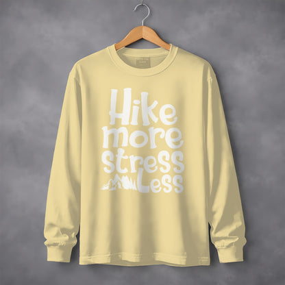 Hike More Stress Less Motivational Hiking Shirt