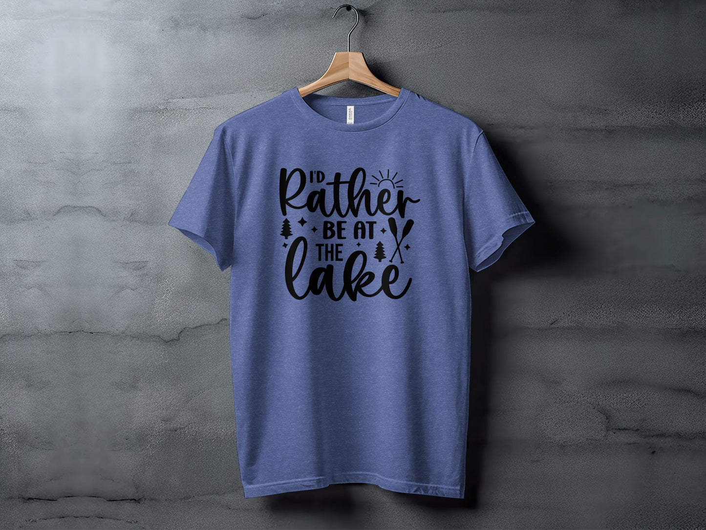 I'd Rather Be At The Lake Summer Holiday Gift T-Shirt T-Shirt - Outdoor & Adventure Collection - Mile Marker 16 Gear by Cloud 16 Clothing Co.