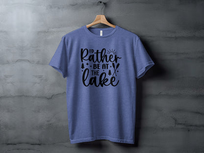 I'd Rather Be At The Lake Summer Holiday Gift T-Shirt T-Shirt - Outdoor & Adventure Collection - Mile Marker 16 Gear by Cloud 16 Clothing Co.