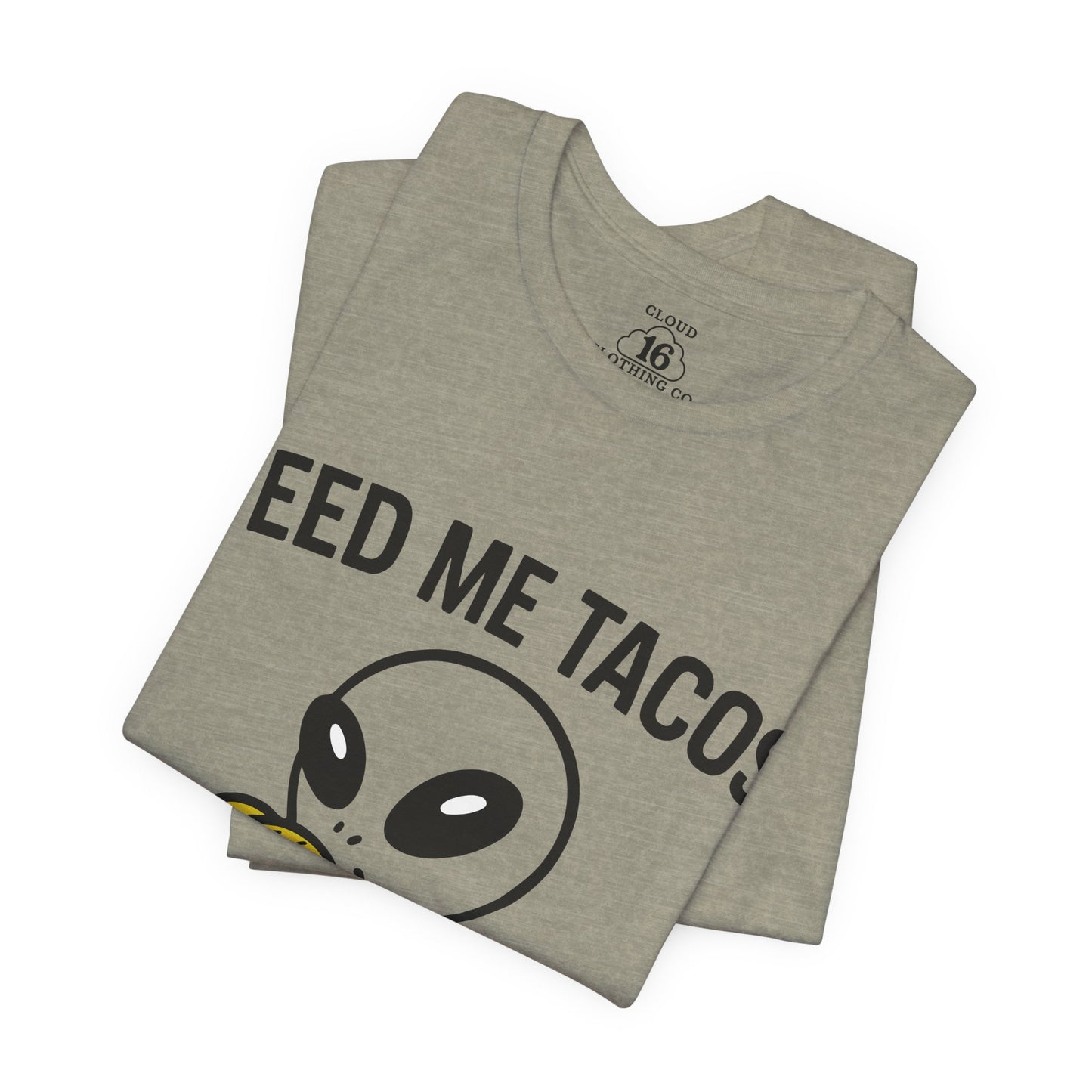 Alien Taco Lover T-Shirt - Funny UFO Foodie Tee for Taco Tuesday