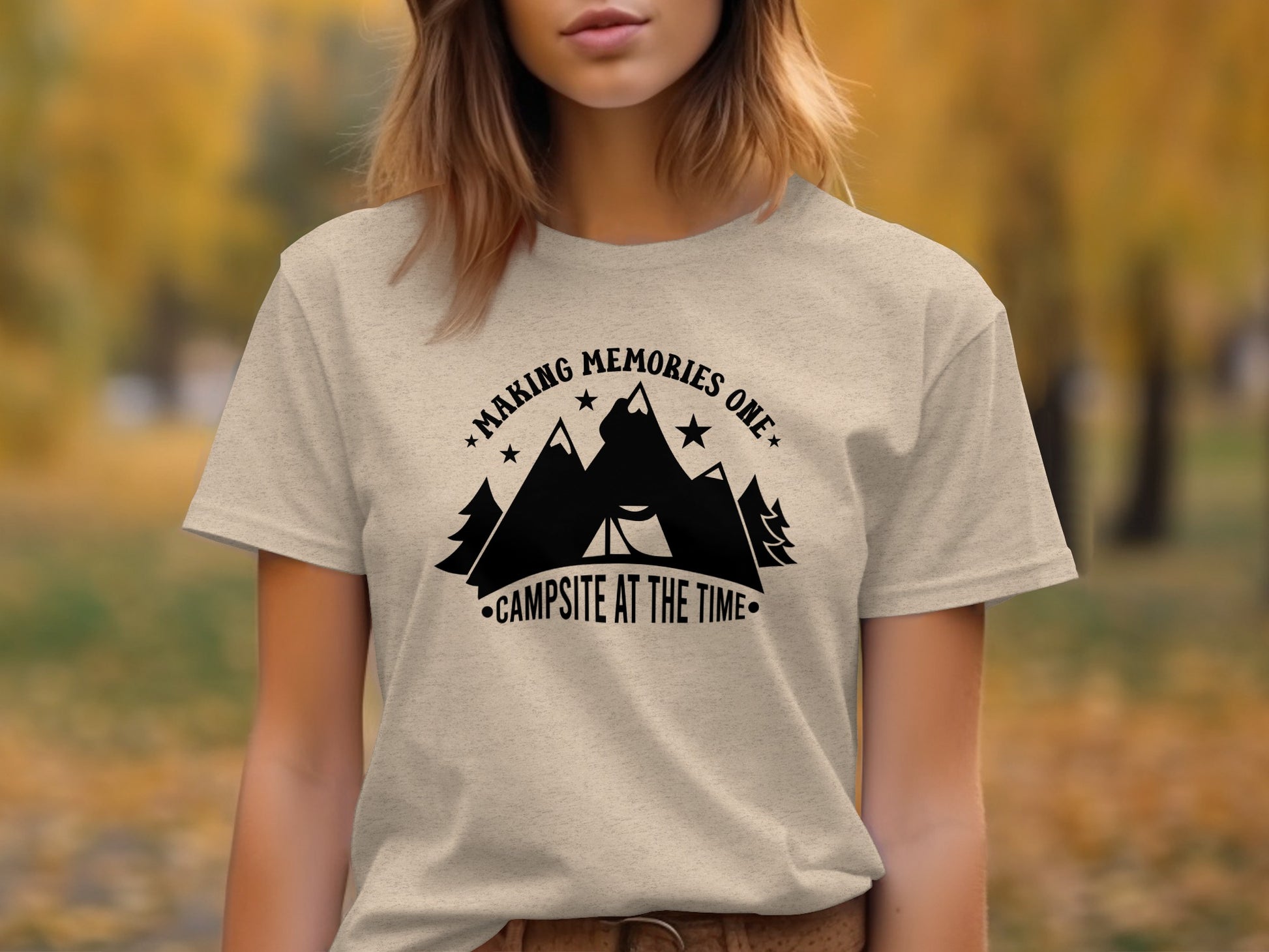 Making Memories One Campsite at the Time Graphic T-Shirt T-Shirt - Outdoor & Adventure Collection - Mile Marker 16 Gear by Cloud 16 Clothing Co.