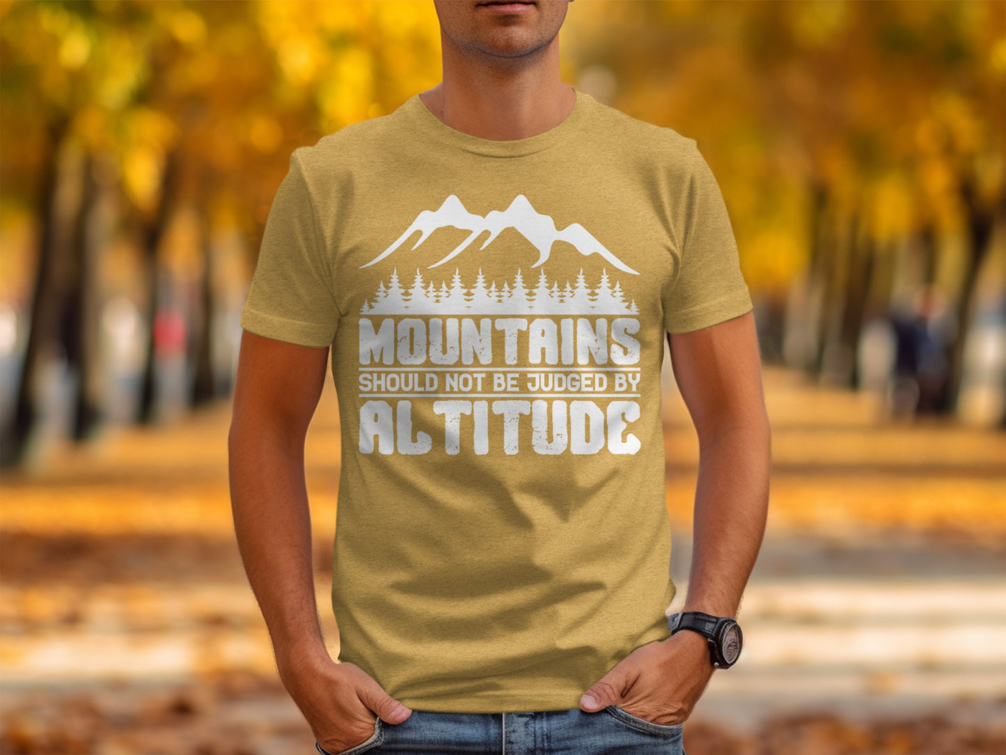 Mountains Should Not Be Judged By Altitude Quote T-Shirt T-Shirt - Outdoor & Adventure Collection - Mile Marker 16 Gear by Cloud 16 Clothing Co.