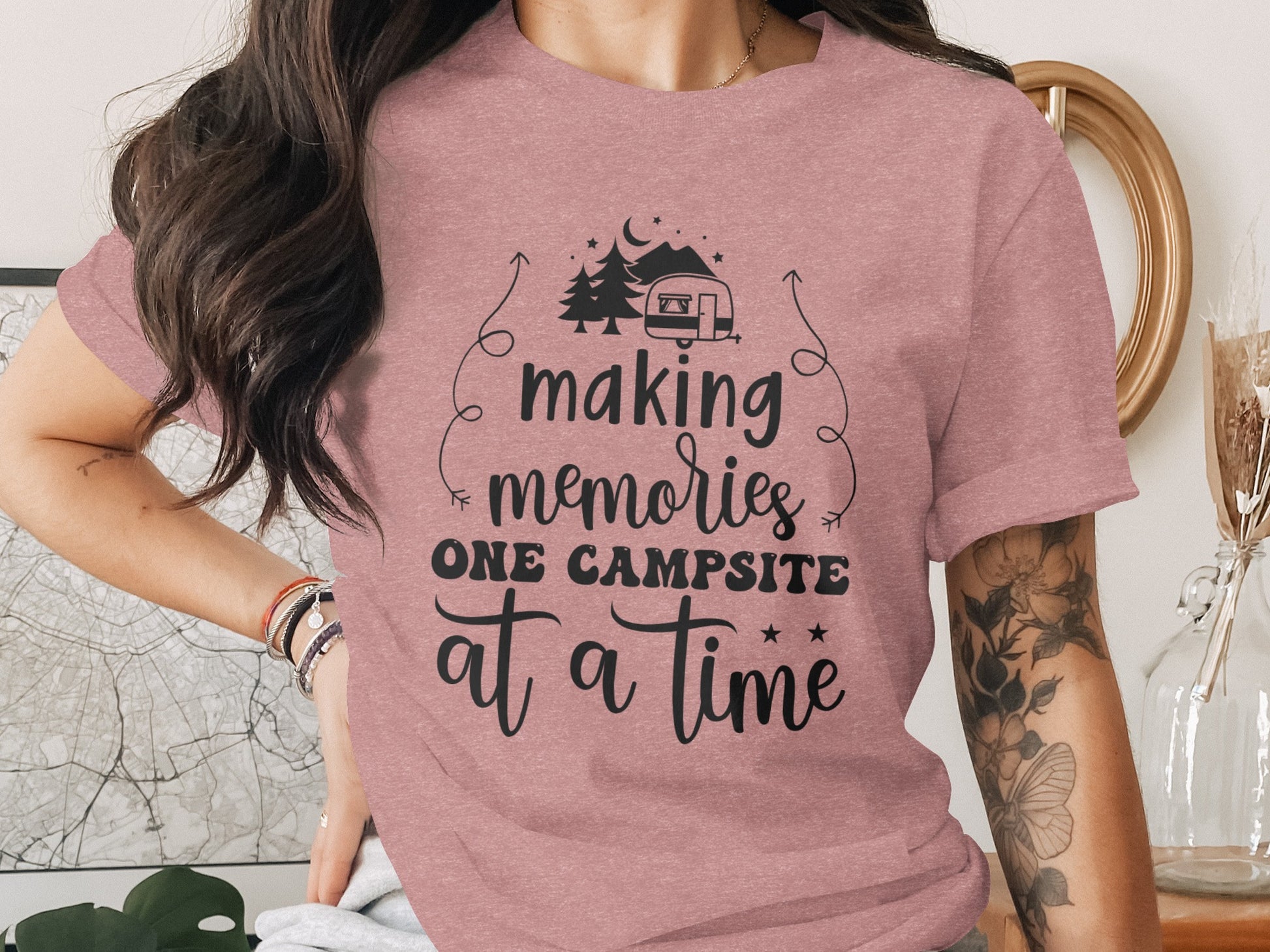 Making Memories One Campsite At A Time Camping T-Shirt T-Shirt - Outdoor & Adventure Collection - Mile Marker 16 Gear by Cloud 16 Clothing Co.