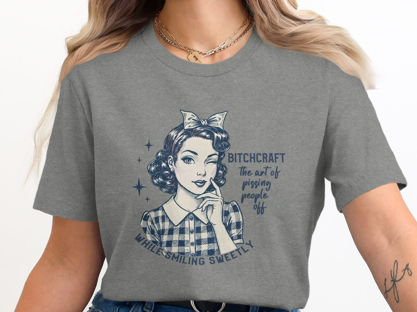 Bitchcraft Art Pissing People Off While Smiling Sweetly Shirt