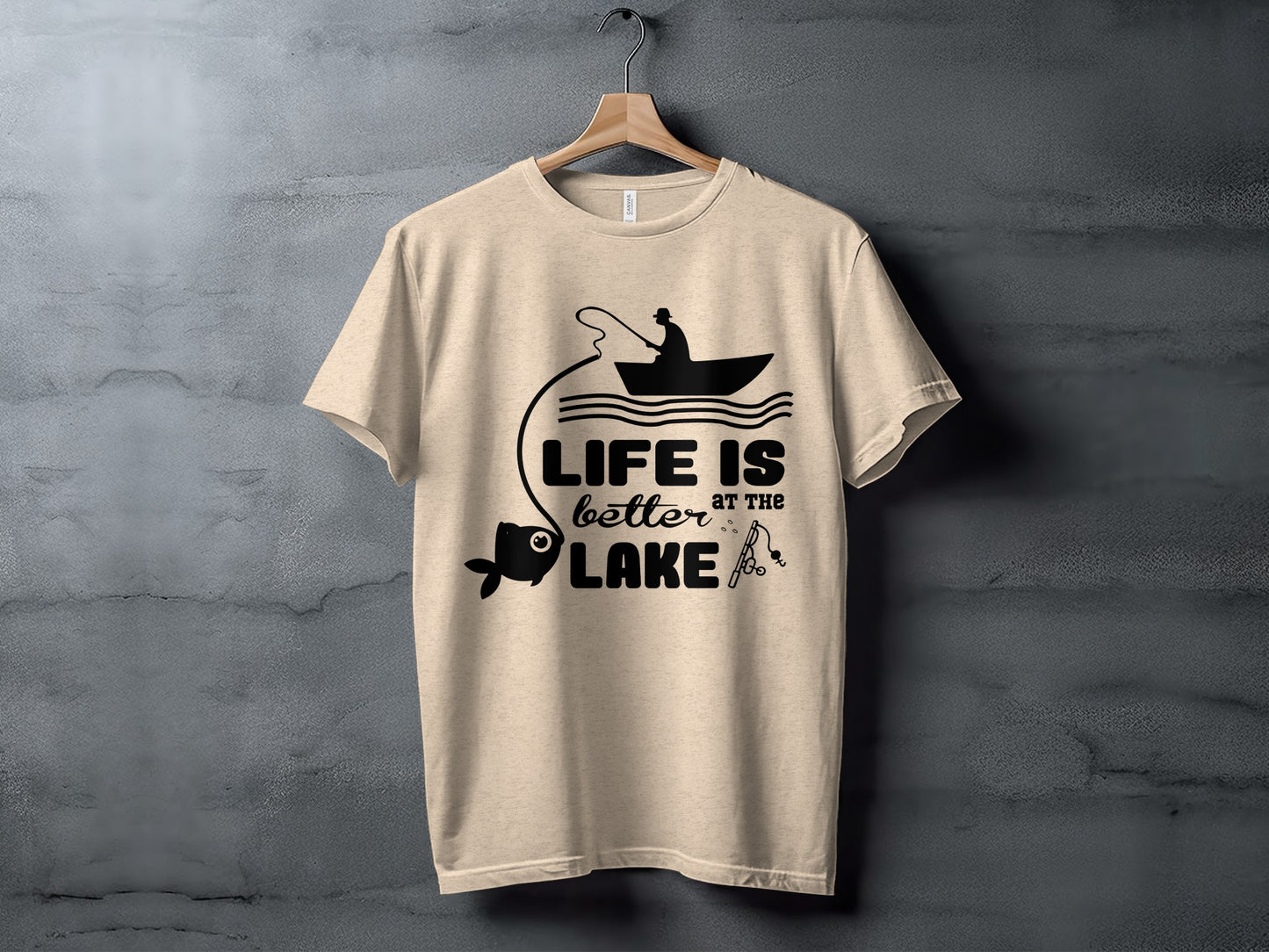 Life Is Better At The Lake Fishing Adventure Graphic T-Shirt T-Shirt - Outdoor & Adventure Collection - Mile Marker 16 Gear by Cloud 16 Clothing Co.
