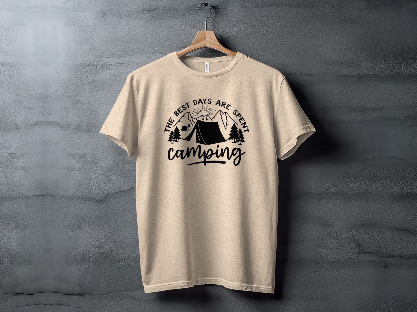 The Best Days Are Spent Camping Outdoor Adventure T-Shirt T-Shirt - Outdoor & Adventure Collection - Mile Marker 16 Gear by Cloud 16 Clothing Co.