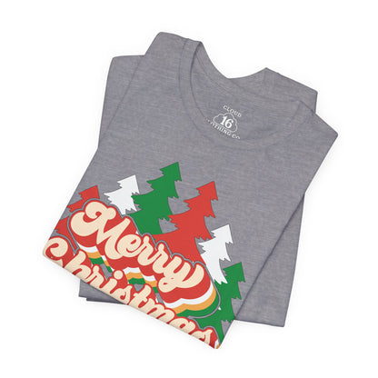 Retro Merry Christmas Tee - Vintage Holiday Unisex T-Shirt