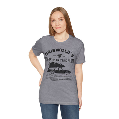 Griswold Christmas Tree Farm Vintage T-Shirt - Funny Holiday Graphic Tee