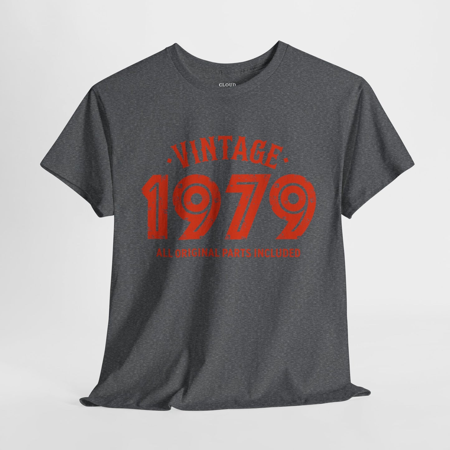 Vintage 1979 T-Shirt - Premium Unisex Heavy Cotton Retro Tee