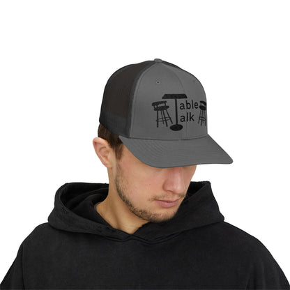 Table Talk Logo Embroidered Snapback Trucker Cap