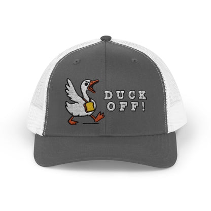 Duck Snapback Trucker Hat - Funny Wildlife Cap for Outdoor Enthusiasts