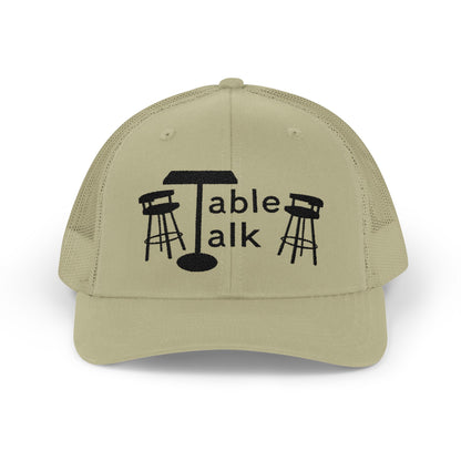 Table Talk Logo Embroidered Snapback Trucker Cap
