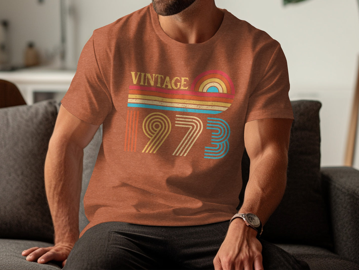Vintage 1973 Retro Graphic Print T-shirt