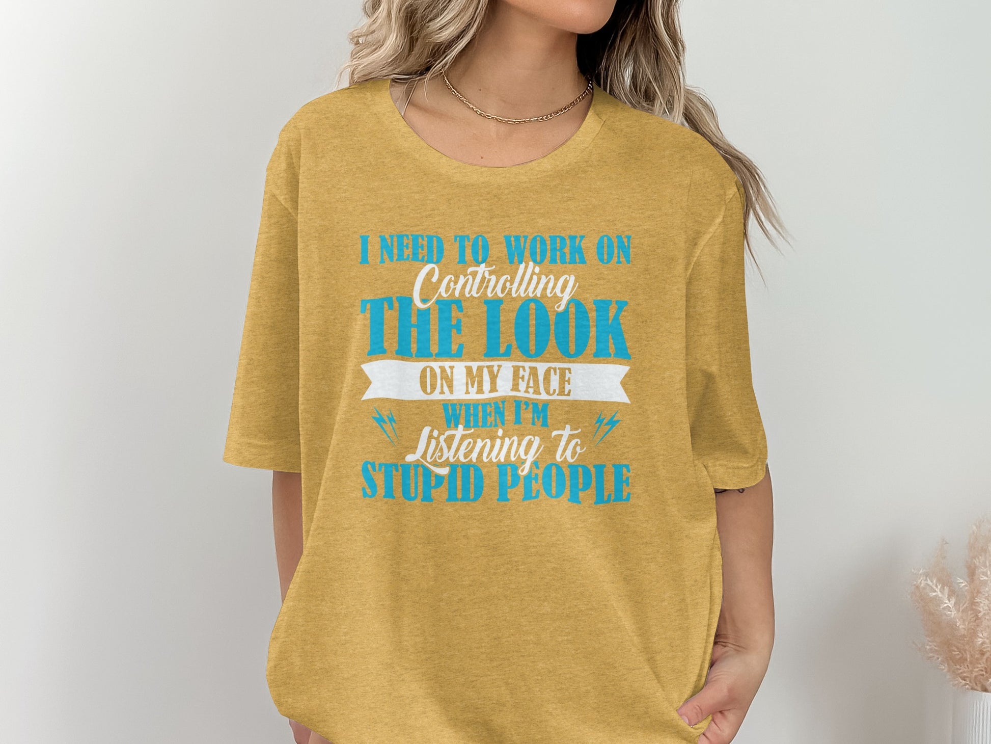 Controlling the Look on My Face Humorous Graphic Tee