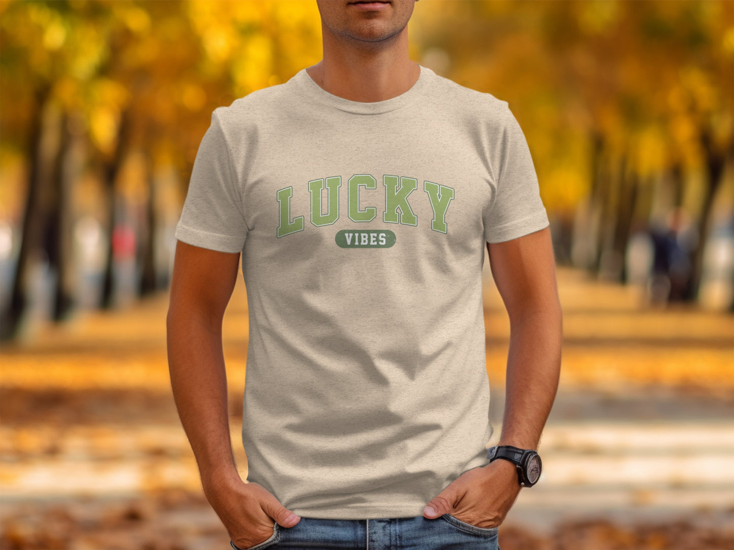 Lucky Vibes Graphic Tee for Positive Energy Shirt