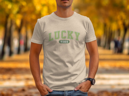 Lucky Vibes Graphic Tee for Positive Energy Shirt