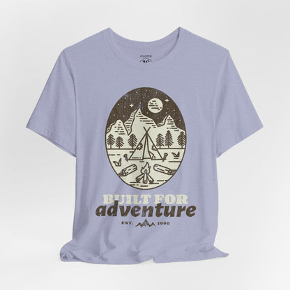 Built For Adventure Unisex Tee - Outdoor Hiking Camping Shirt