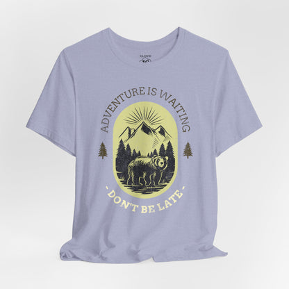 Adventure is Waiting Unisex Tee - Nature Lover Wilderness Hiking Shirt