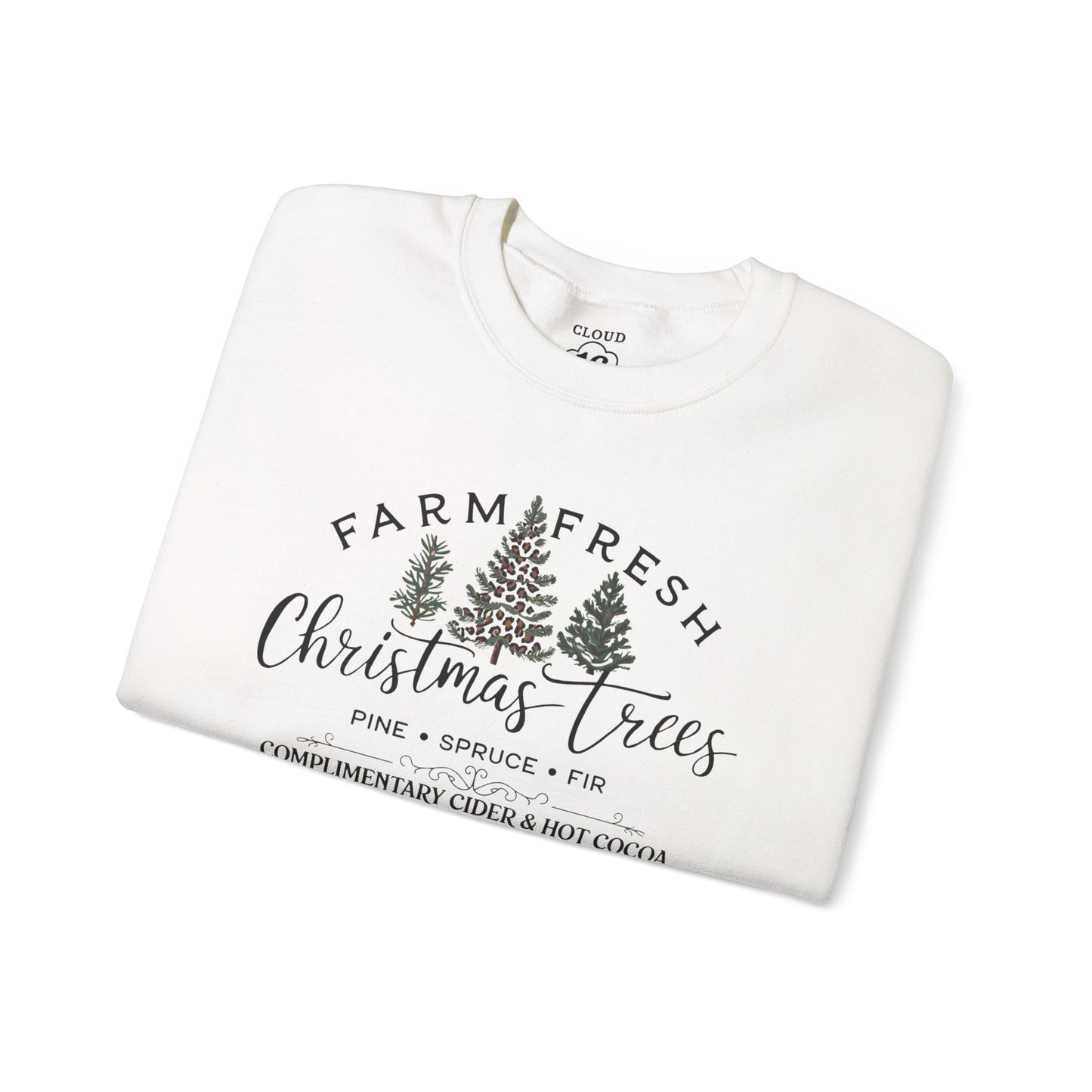 Farm Fresh Christmas Trees Crewneck Sweatshirt