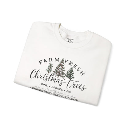 Farm Fresh Christmas Trees Crewneck Sweatshirt