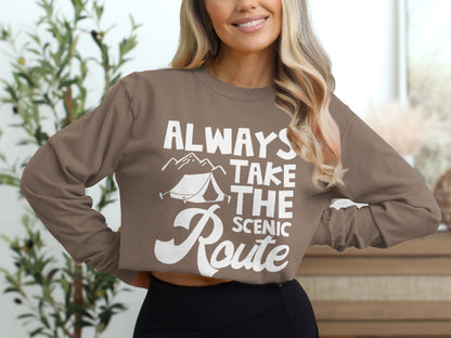Always Take the Scenic Route Graphic Top
