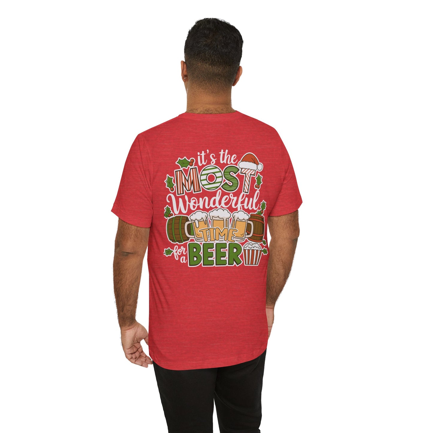 Scrappy Malone's Bar Christmas Tee — "It's the Most Wonderful Time for a Beer"