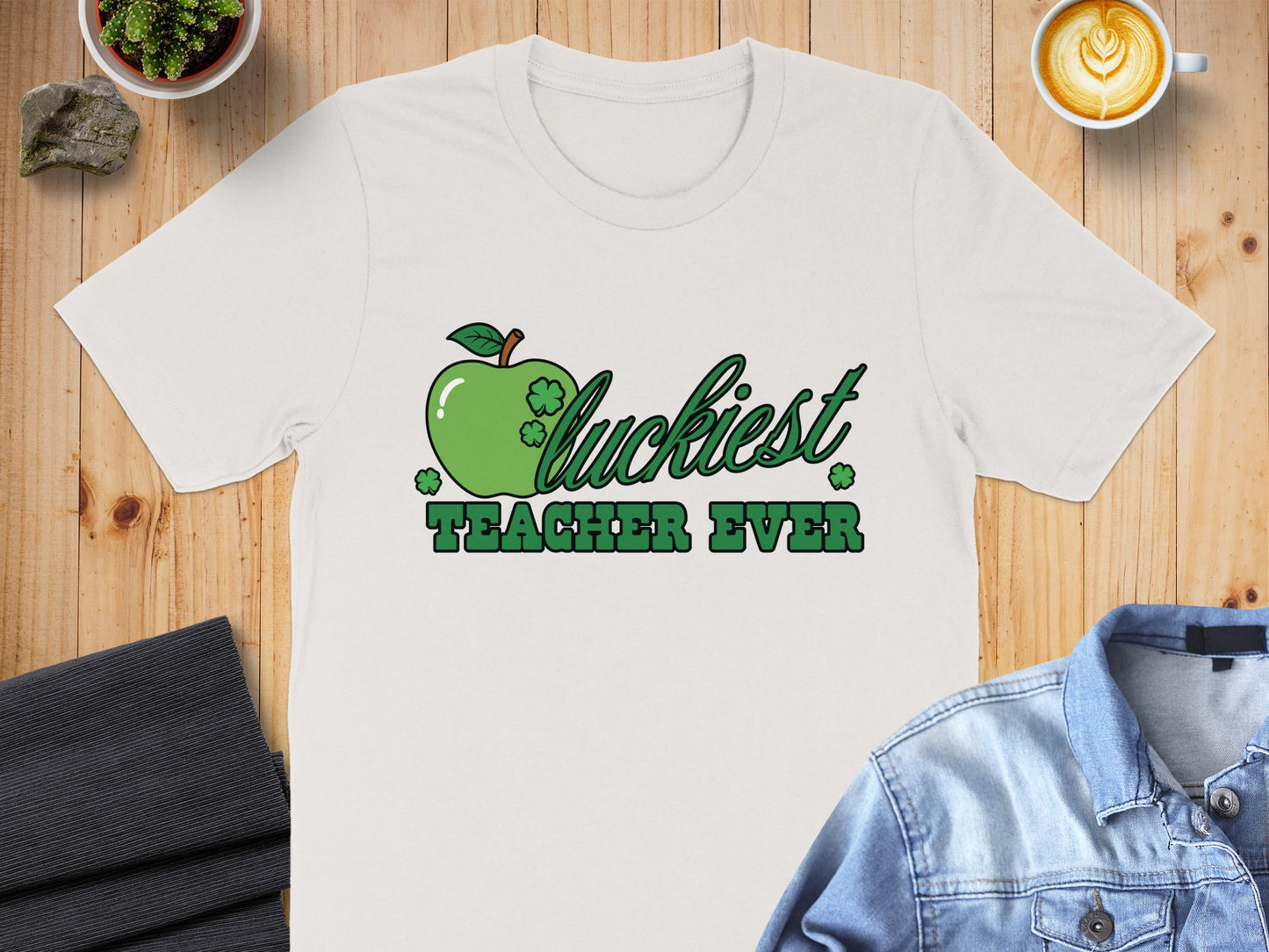 Luckiest Teacher Ever T-Shirt for Educators