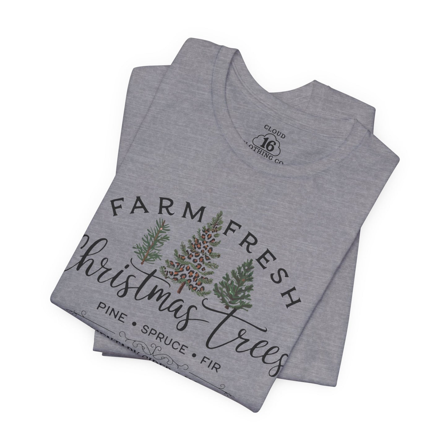 Farm Fresh Christmas Trees Unisex T-Shirt | Festive Holiday Tee