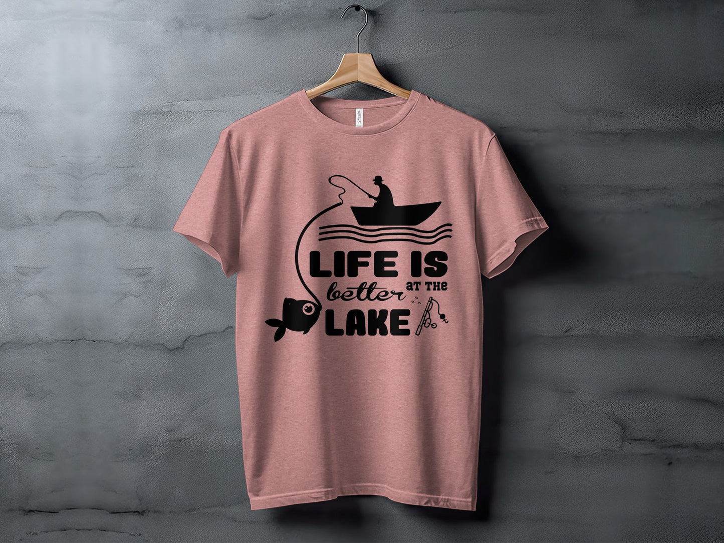 Life Is Better At The Lake Fishing Adventure Graphic T-Shirt T-Shirt - Outdoor & Adventure Collection - Mile Marker 16 Gear by Cloud 16 Clothing Co.