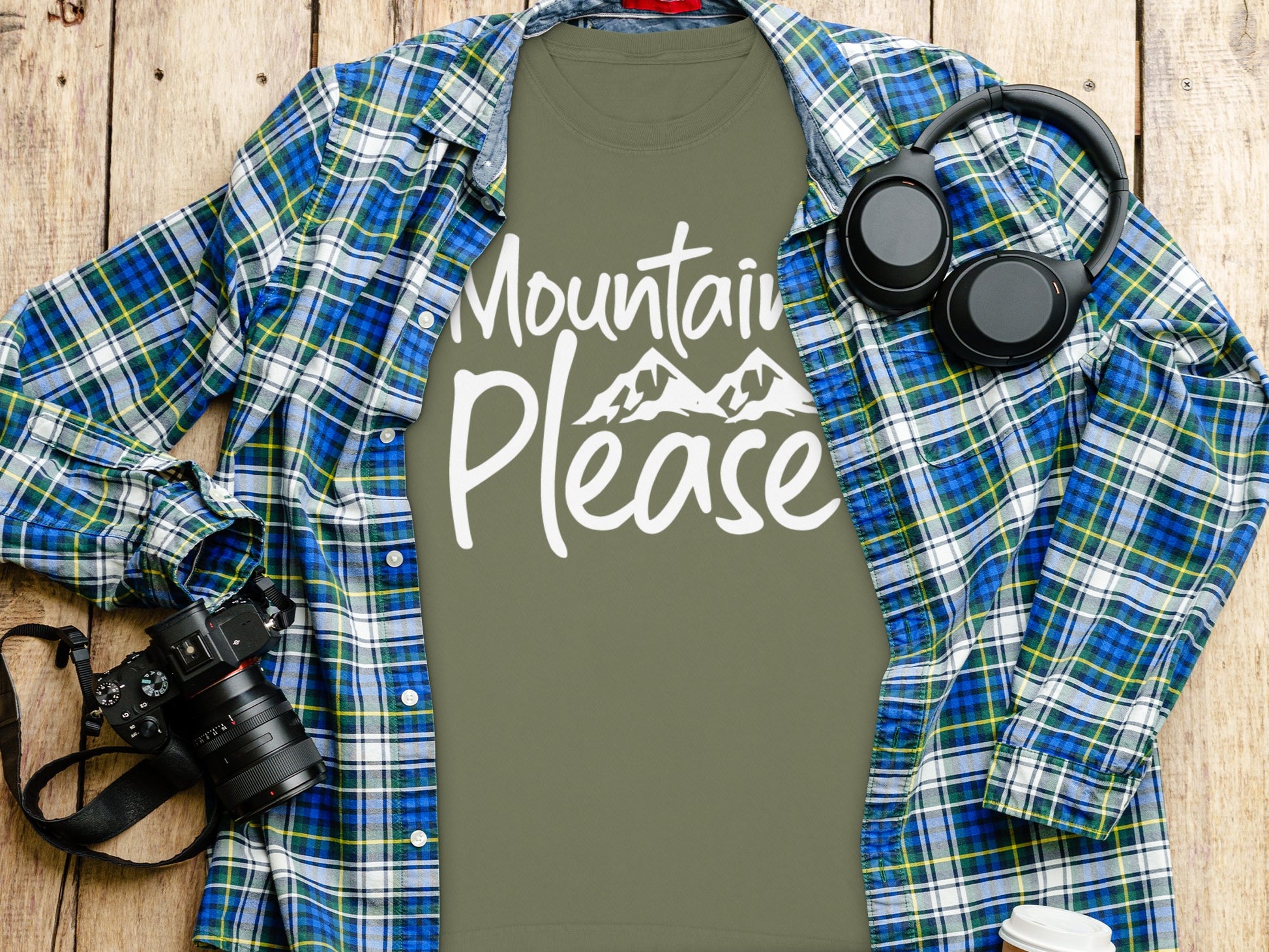 Mountain Please Graphic T-Shirt for Outdoor Enthusiasts