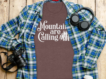 Mountains Are Calling And I Must Go Graphic Design T-Shirt T-Shirt - Outdoor & Adventure Collection - Mile Marker 16 Gear by Cloud 16 Clothing Co.