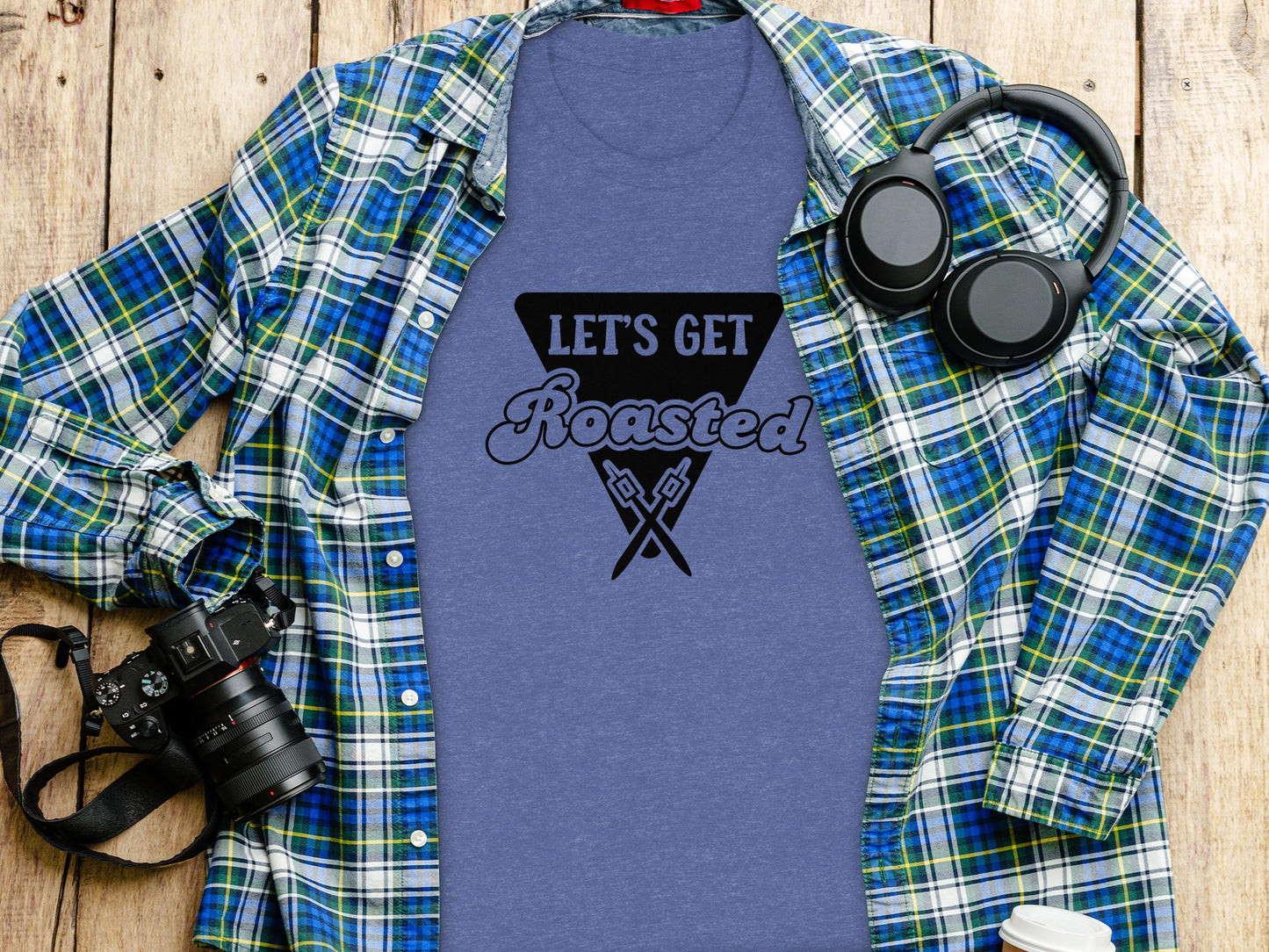 Let's Get Roasted Marshmallow Roasting Sticks T-Shirt T-Shirt - Outdoor & Adventure Collection - Mile Marker 16 Gear by Cloud 16 Clothing Co.
