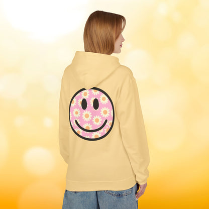 Smiley Flower Hoodie - Womens Fleece Hoodie