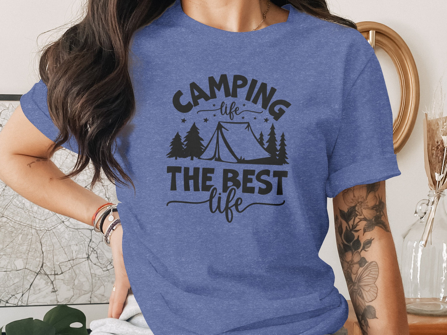 Camping Life The Best Life Outdoor Adventure T-Shirt T-Shirt - Outdoor & Adventure Collection - Mile Marker 16 Gear by Cloud 16 Clothing Co.