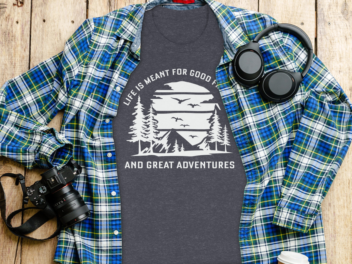 Life Meant For Good Friends Great Adventures Graphic T-Shirt T-Shirt - Outdoor & Adventure Collection - Mile Marker 16 Gear by Cloud 16 Clothing Co.