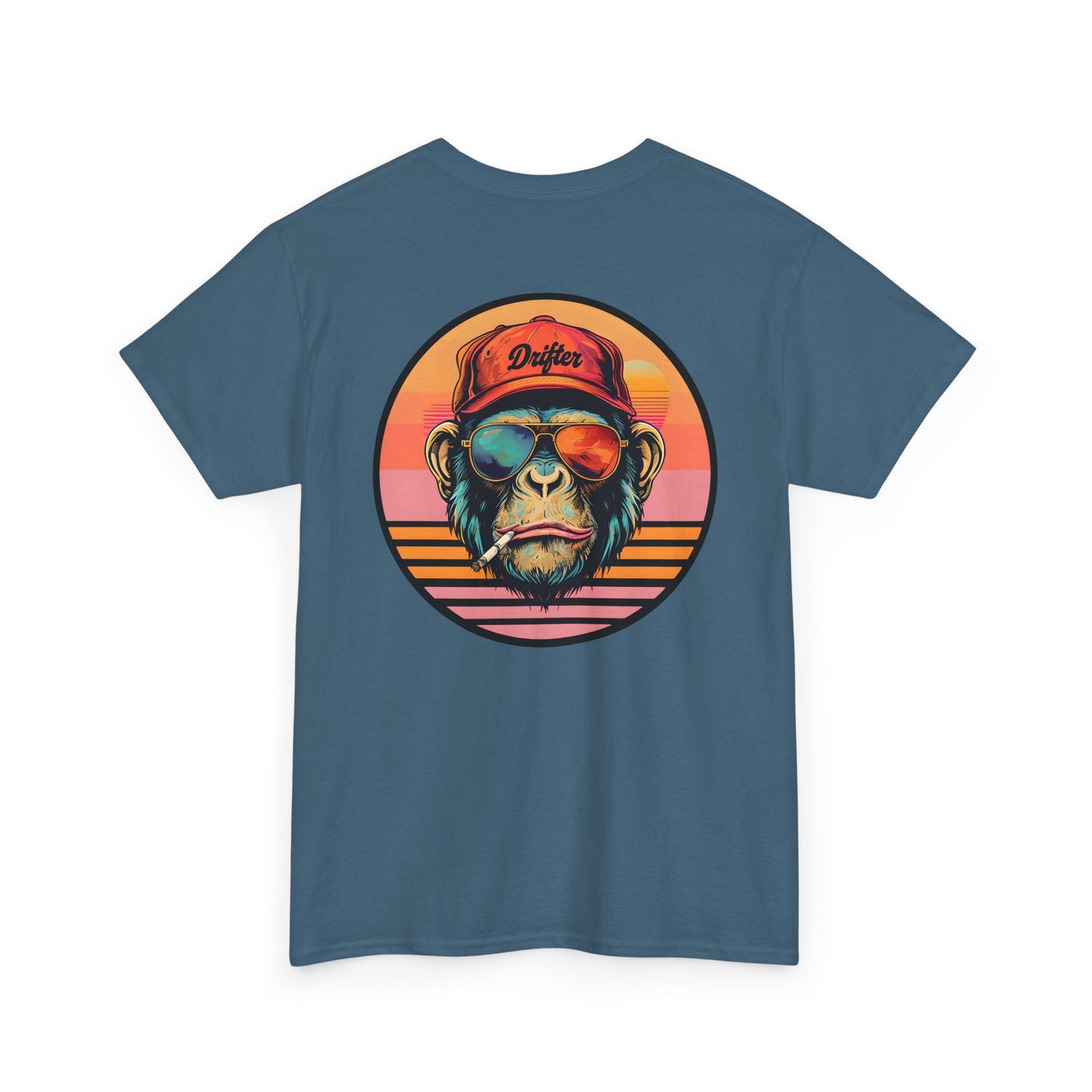 Retro Monkey Graphic T-Shirt - Unisex Heavy Cotton Tee