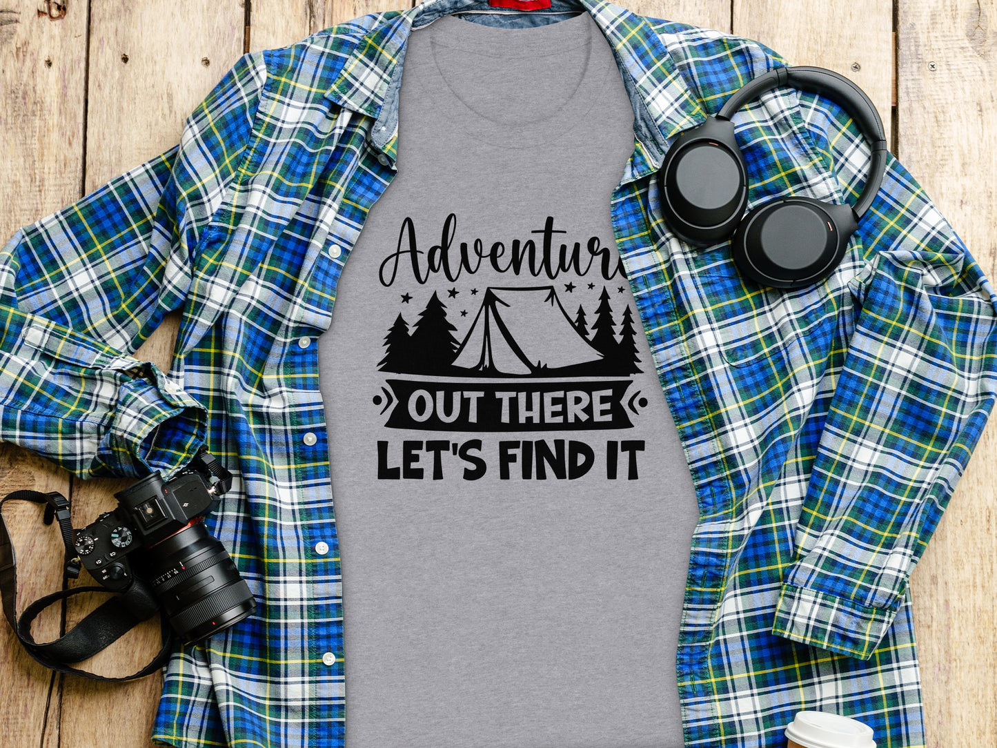 Adventure Out There Lets Find It Graphic Adventure T-Shirt T-Shirt - Outdoor & Adventure Collection - Mile Marker 16 Gear by Cloud 16 Clothing Co.