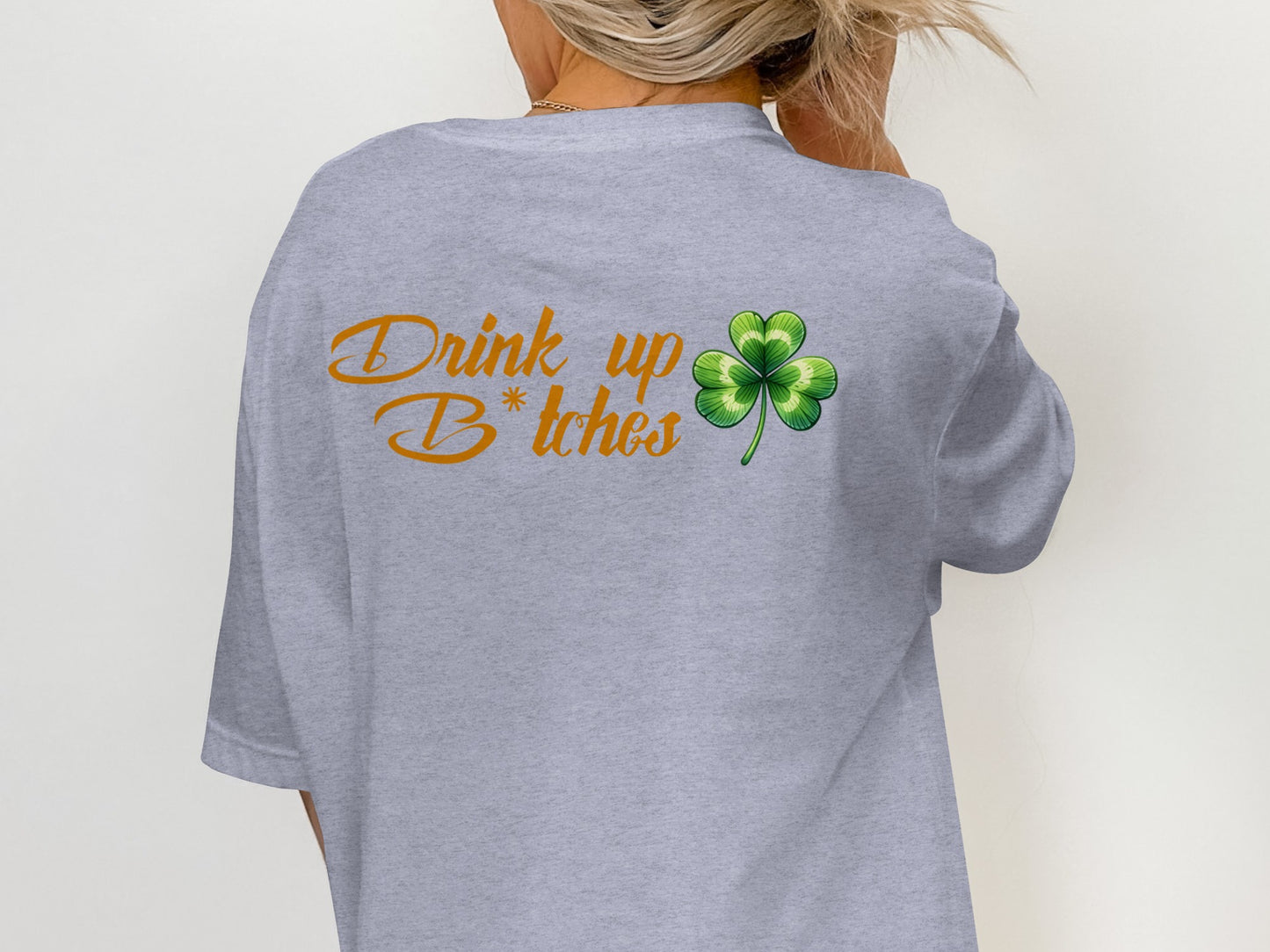Scrappy Malone's Bar, Bar Logo Art, Irish Bar Sign, Shamrock Design, St Patricks Day Gift, Lucky Charm Bar Decor T-Shirt - Scrappy Malone's Bar 100-Proof Humor - Cloud 16 Clothing Co.