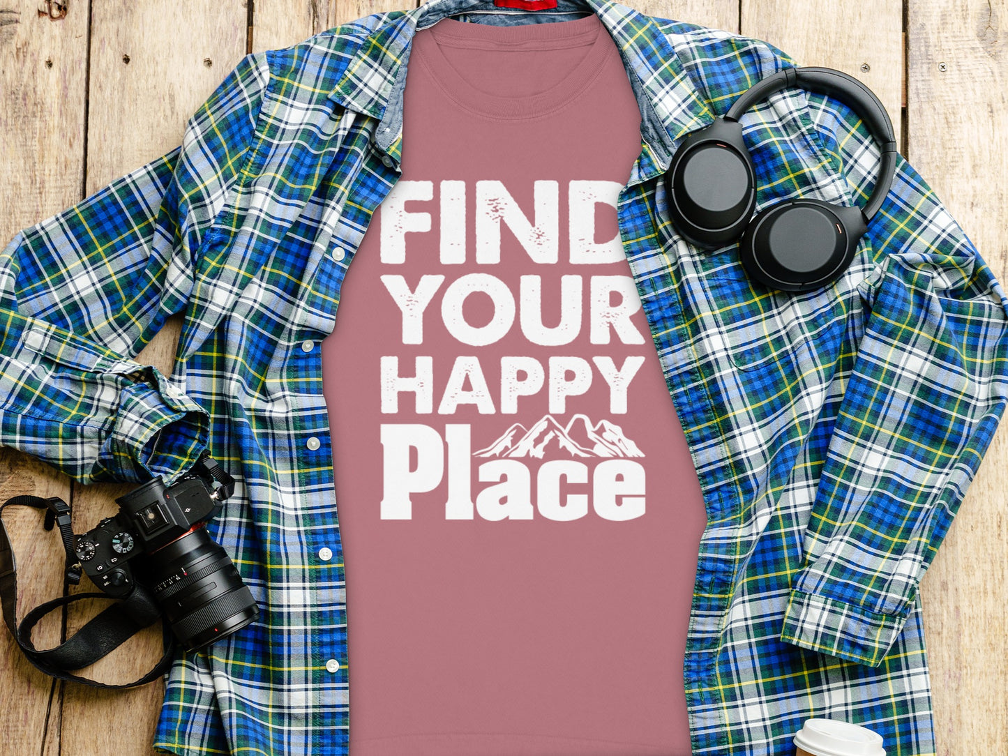 Find Your Happy Place Graphic T-Shirt Apparel