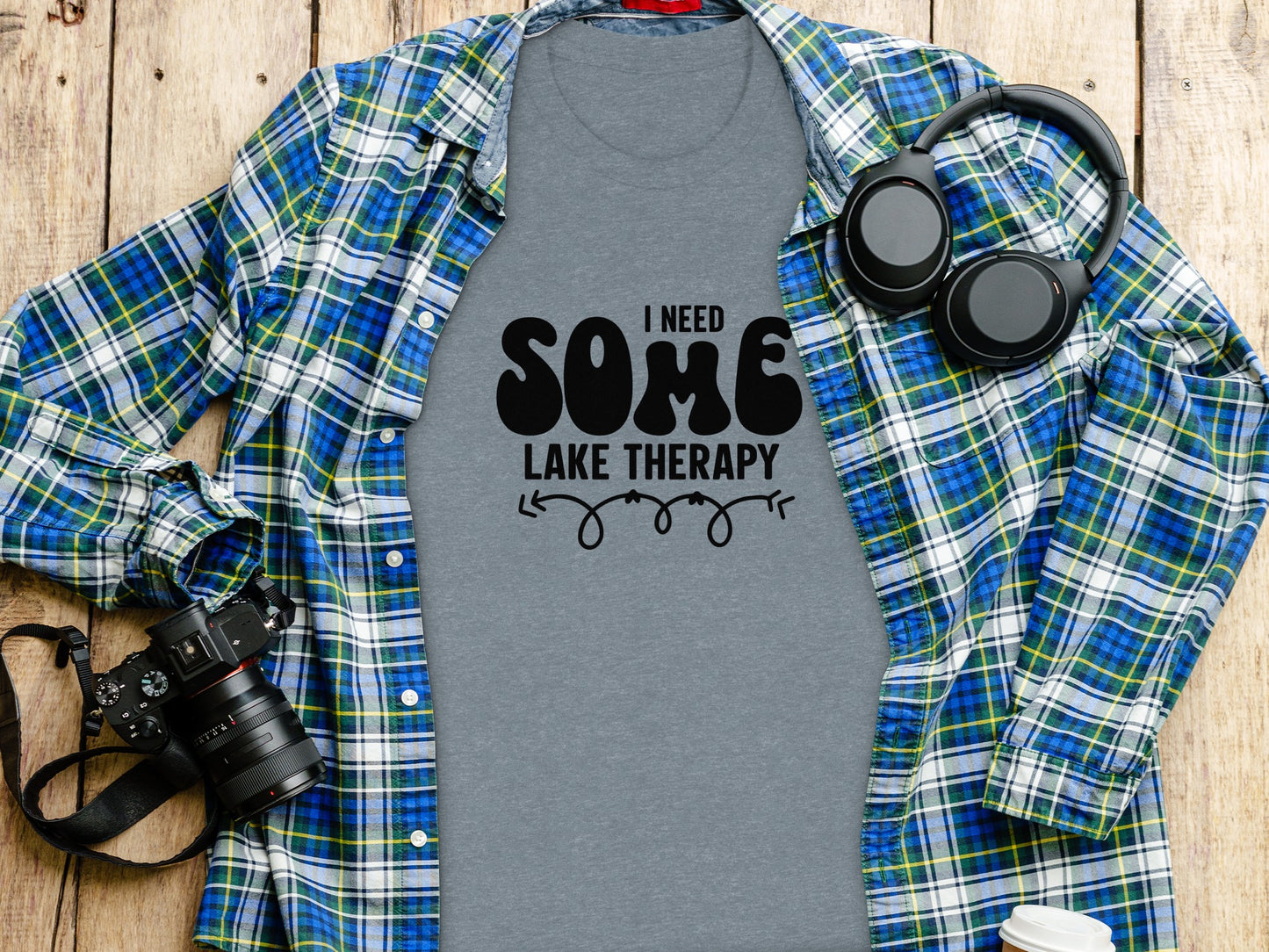 I Need Some Lake Therapy Funny Summer Vacation T-Shirt T-Shirt - Outdoor & Adventure Collection - Mile Marker 16 Gear by Cloud 16 Clothing Co.