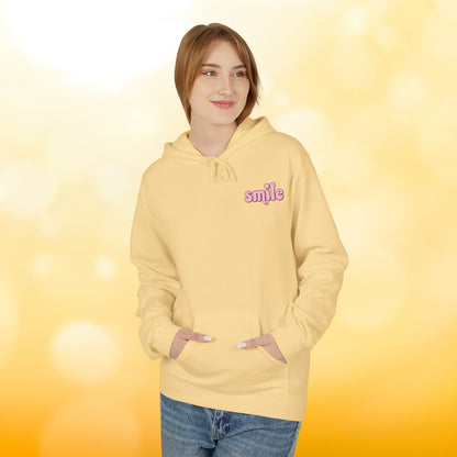 Smiley Flower Hoodie - Womens Fleece Hoodie