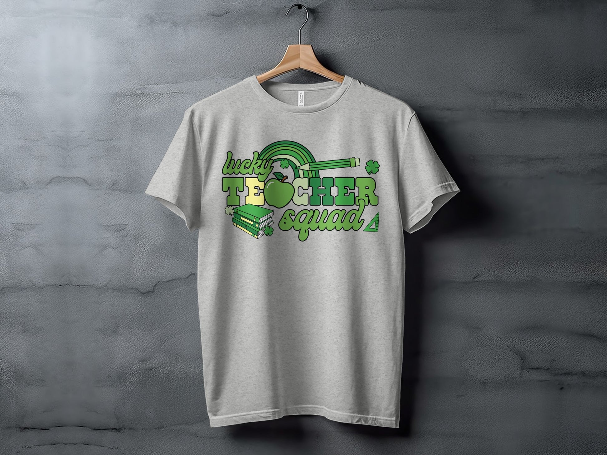 Lucky Teacher Squad Graphic Print T-shirt