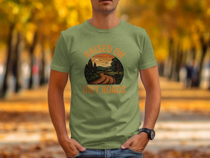 Raised On Dirt Roads Graphic Tee Shirt