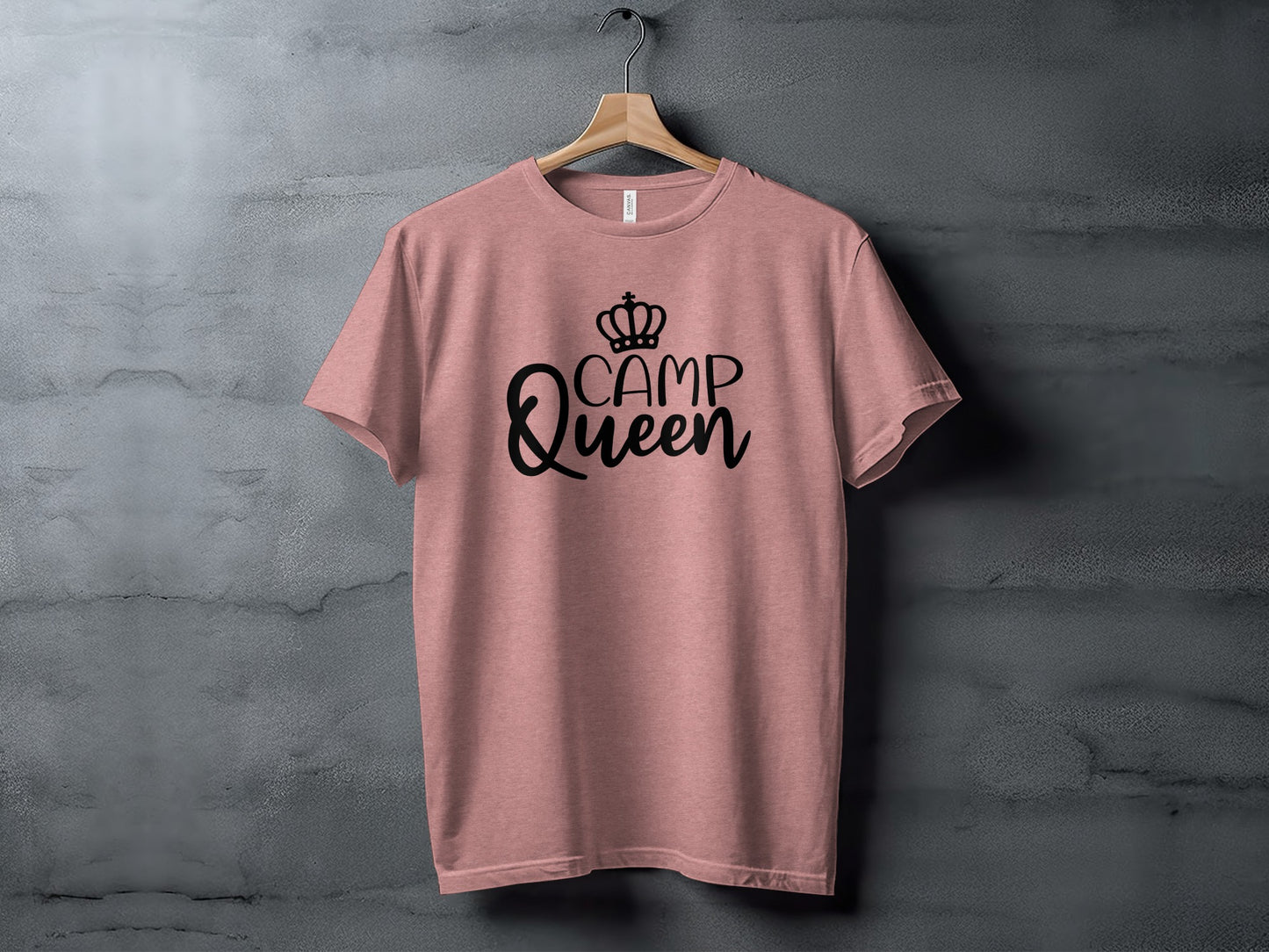 Camp Queen With Crown Graphic Camping Trip Fun T-Shirt T-Shirt - Outdoor & Adventure Collection - Mile Marker 16 Gear by Cloud 16 Clothing Co.