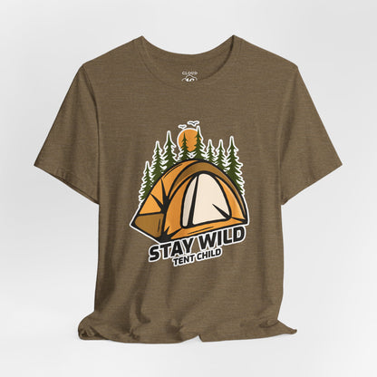Stay Wild Adventure Camping T-Shirt - Outdoor Nature Lover Gift
