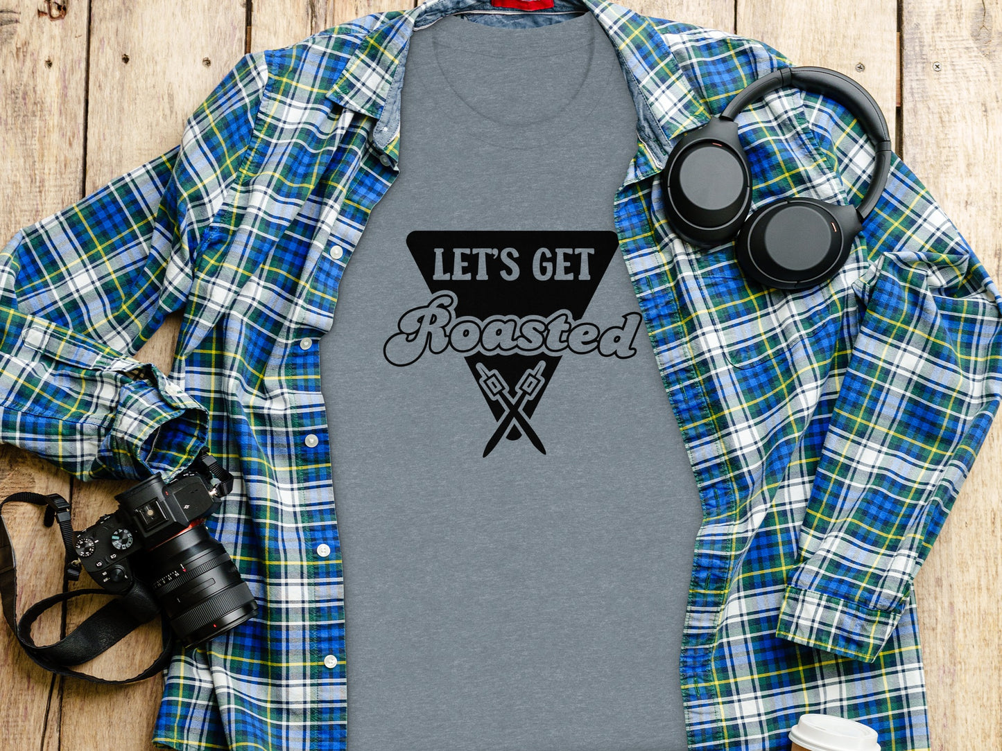 Let's Get Roasted Marshmallow Roasting Sticks T-Shirt T-Shirt - Outdoor & Adventure Collection - Mile Marker 16 Gear by Cloud 16 Clothing Co.